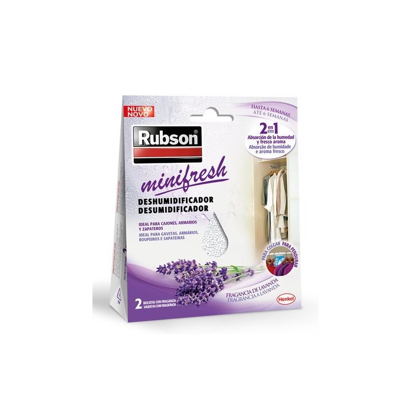 Deshumidificador Rubson Minifresh para armarios.