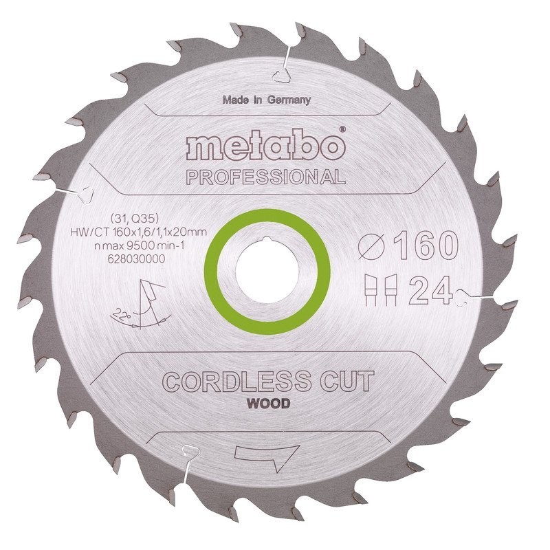 Hoja de sierra "CORDLESS CUT WOOD - PROFESSIONAL"